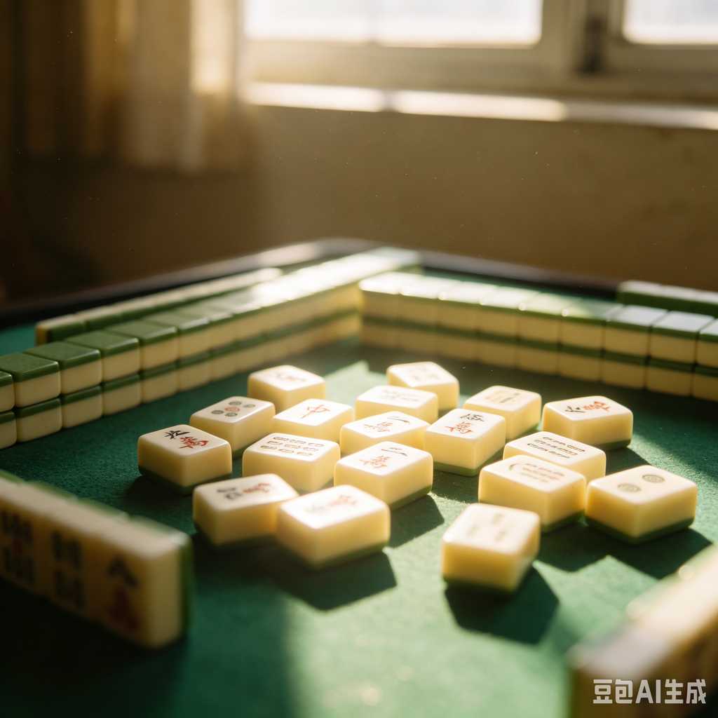 retro vintage mahjong set